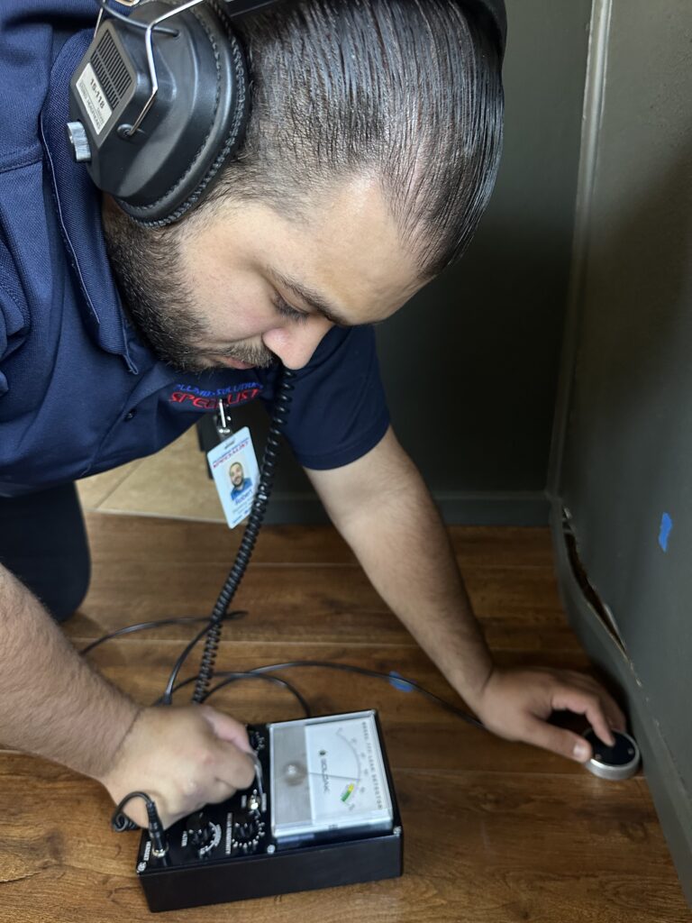 Leak Detection Services Professional leak detection technicians locating hidden gas, water, and drain leaks