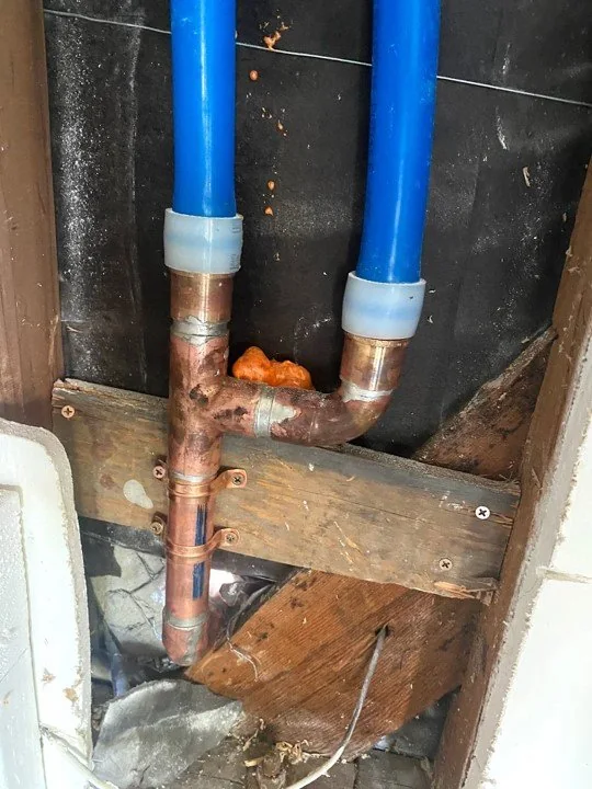 Water supply piping inspected after an unexplained increase in water use