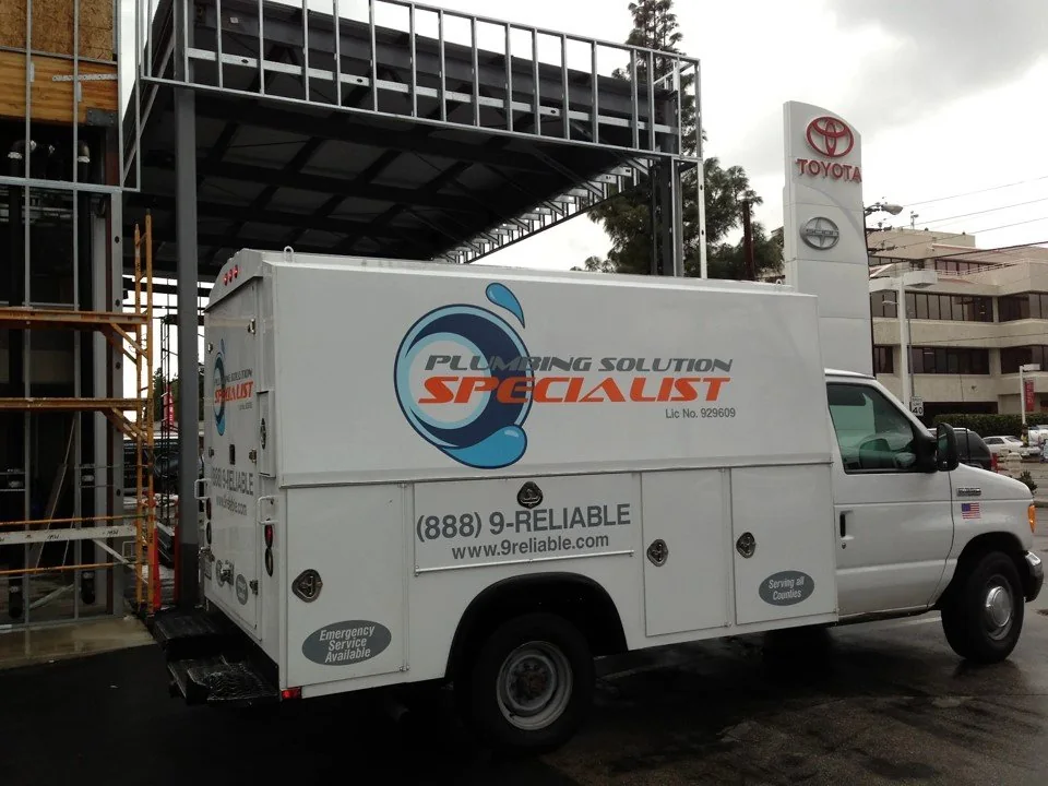 Branded Plumbing Solution Specialist service vehicle